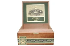 Perla Del Mar Robusto Shade Empty Wooden Cigar Box 6.75" x 5.75" x 3"