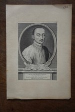 JEAN FRONT (1614-1662) PORTRAIT ENGRAVING 18th century  ANGERS