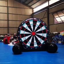 3m Inflatable Giant Dartboard Football Golf Foot Darts Soccer Darts Board 6Balls