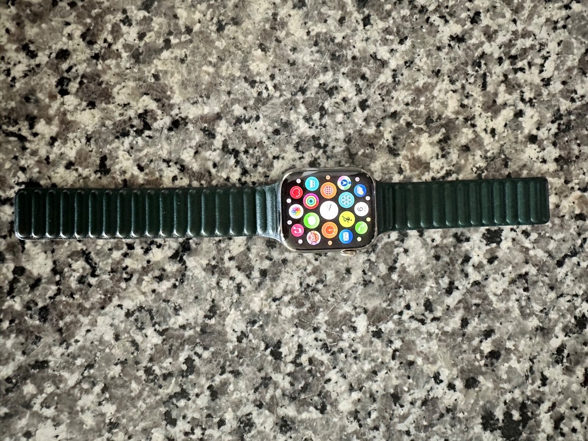 apple watch series 7 45mm stainless steel gold | eBay