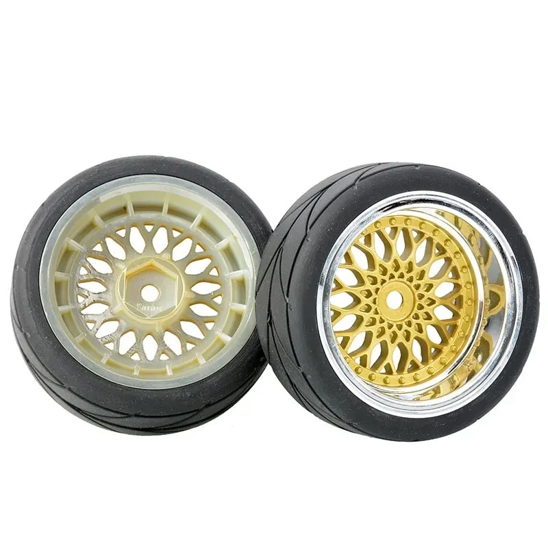 CLASSIC "BBS" RADSATZ 1:10 (2 STÜCK) CHROM/GOLD MIT 9MM OFFSET 26MM BREITE - Bild 2 von 2