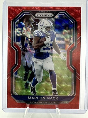 2020 Panini Prizm Red Wave Prizm /149 Marlon Mack #86