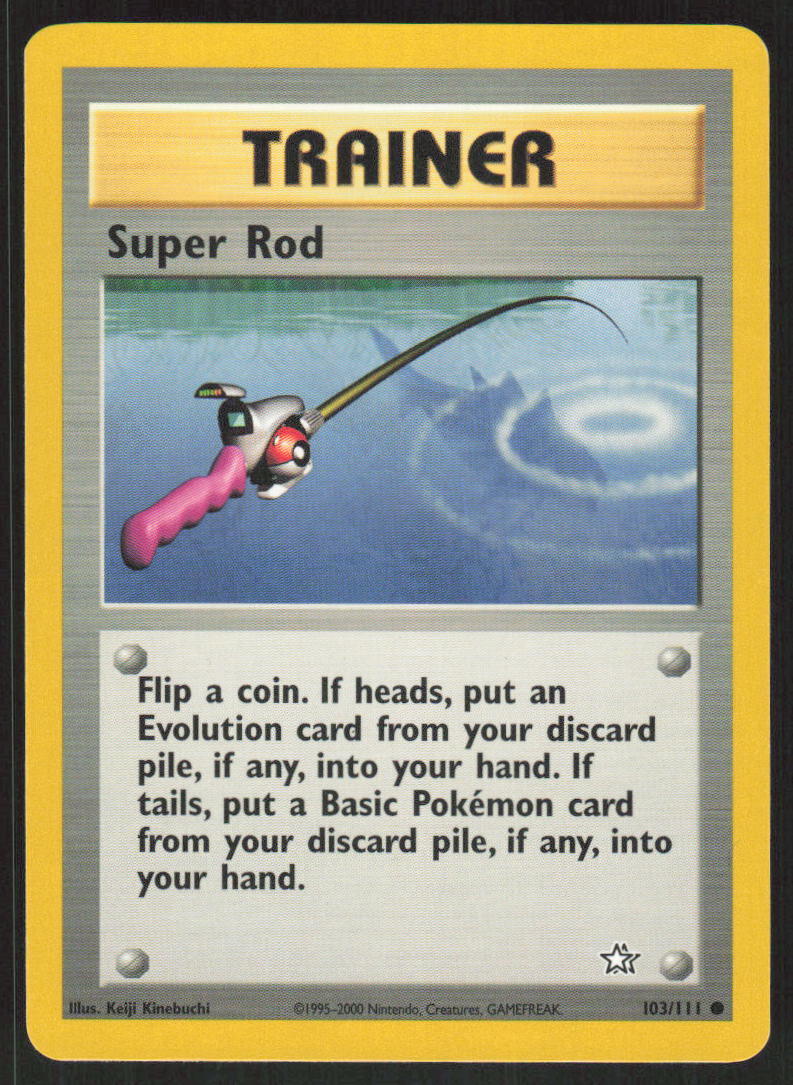 Pokemon TCG Neo Genesis #103/111 Super Rod LP