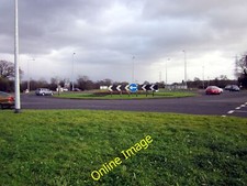 Photo 6x4 Backford Cross Roundabout Backford Cross is located around the  c2013