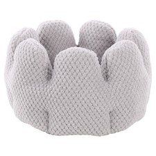 Flamingo Hundebett Jacquard grau 50x30 cm - waschbar, rutschfest, Komfort