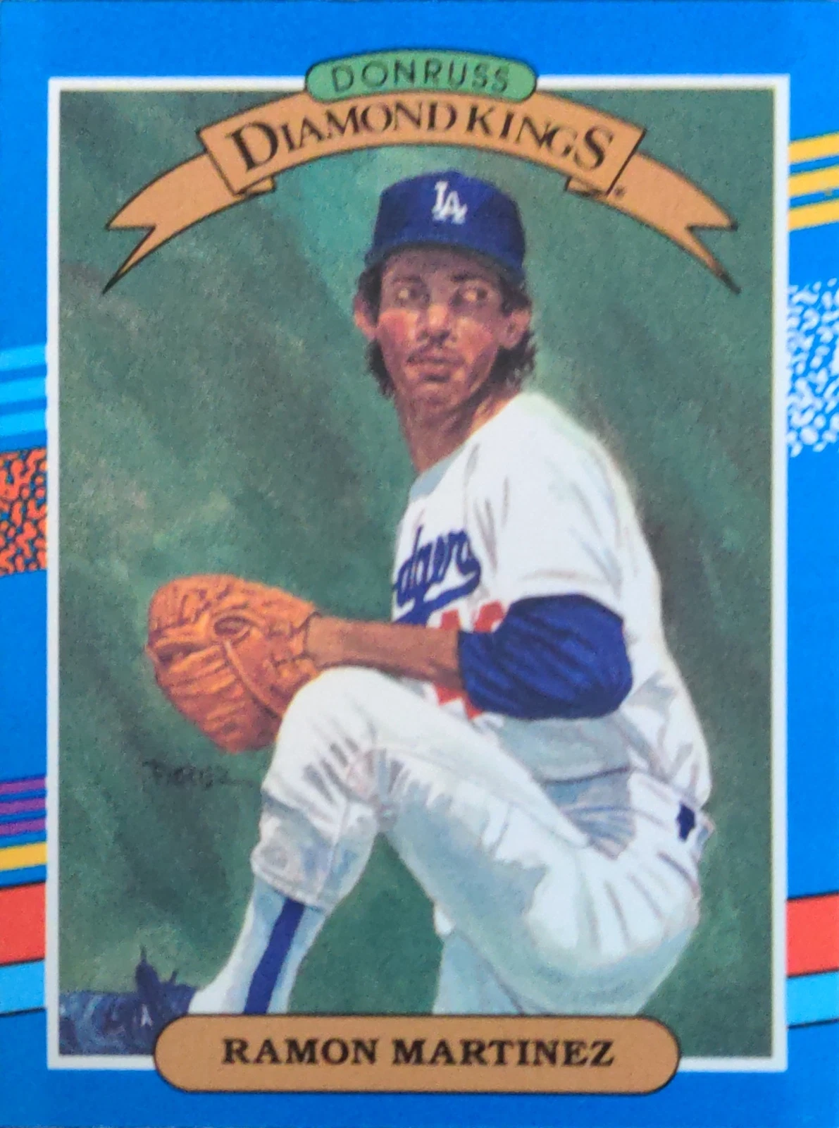 1991 Donruss diamond kings Ramon Martinez    Dodgers #15 Excellent condition