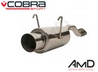 HN13 Cobra Sport Honda Civic Type R Exhaust Back Box EP3 Stainless Round Tip