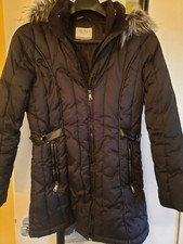 Womens Nautica Medium Winter Coat Hood Long Flawless