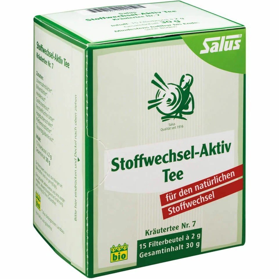 SALUS PHARMA GMBH STOFFWECHSEL-AKTIV Tee Kräutertee Nr.7 Bio Salus 15 St PZN05726173