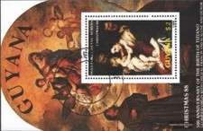 guyana Bloc 29 oblitéré 1988 500. Anniversaire de titien