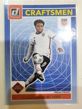 WESTON MCKENNIE 2021-22 Panini Donruss  Road To Qatar Craftsmen Press Proof Gold