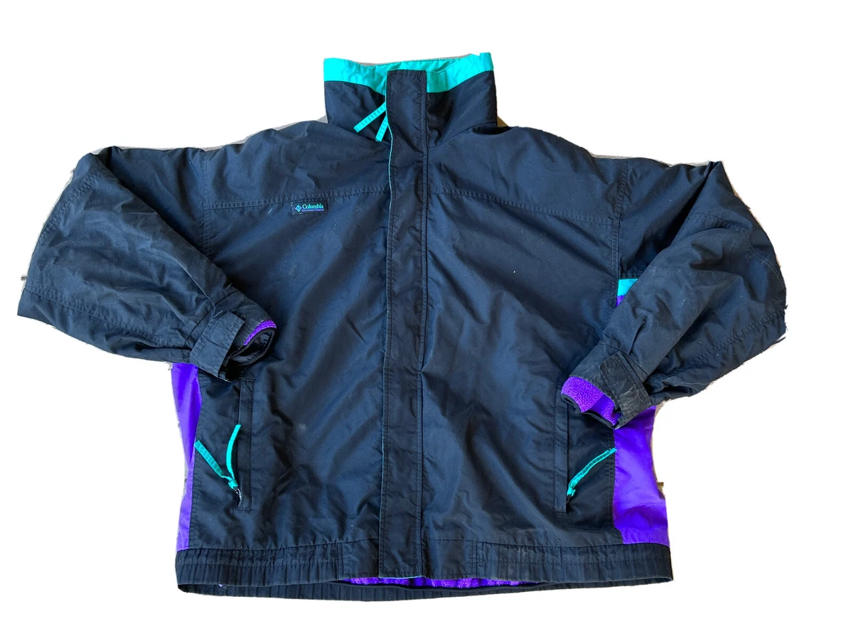 Columbia VTG 90s Bugaboo 2 in 1 Black/Purple W/Fleece Winter Jacket Men's  XL | eBay