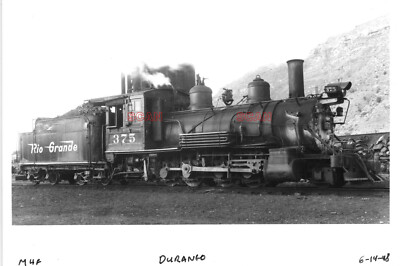 25AA393 RP 1948/2000s DENVER RIO GRANDE RAILROAD 2-8-0 LOCO #375