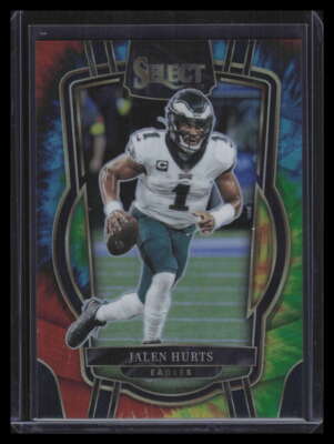 2022 Select Prizm Tie Dye Refractor 219 Jalen Hurts 7/25 Club