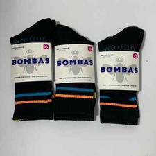 Bombas Calf Socks Set of 3 Black Size XS New NWT