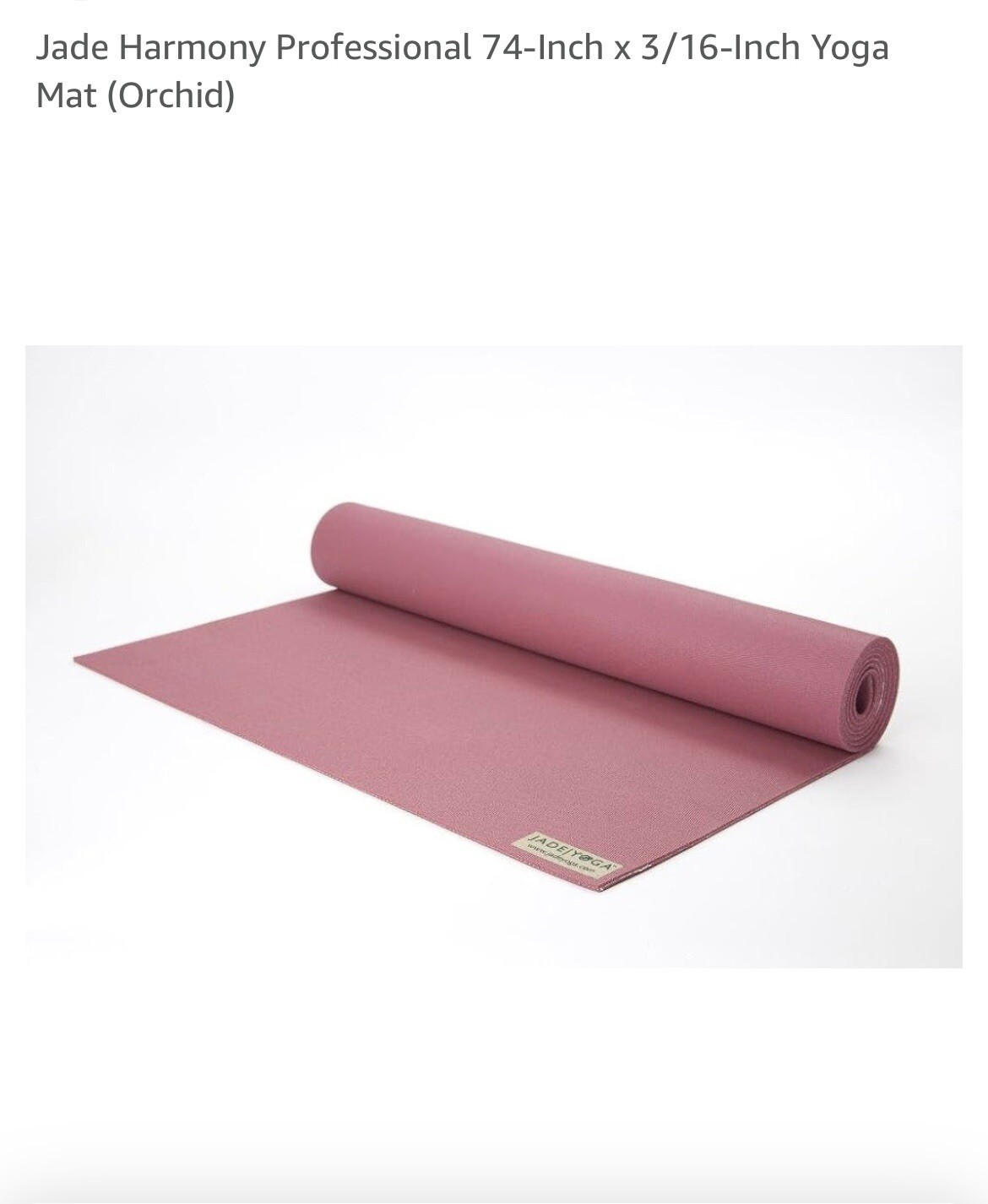 Jade Yoga Mat 74&rdquo; x 24&rdquo;Non-Slip Natural Rubber Workout Mat Extra Long Harmony