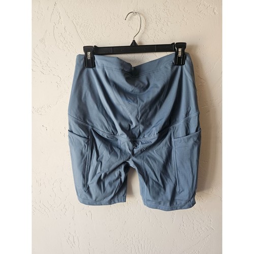 Womens Maternity Biker Shorts Over The Belly Pregnancy Clothes Workout Yoga Stre - Picture 3 of 3