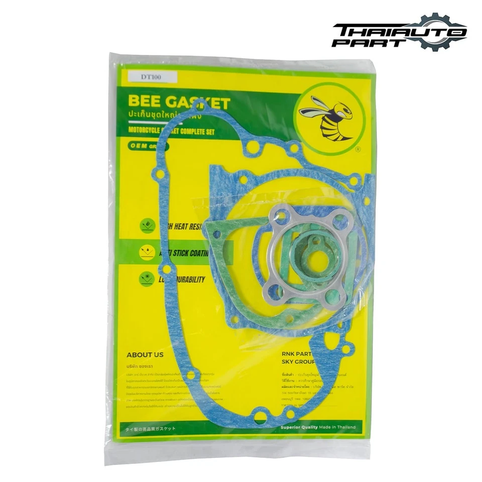 Juego completo de juntas de motor para Yamaha DT100 MX100 1974-1977 Foto 2 de 4