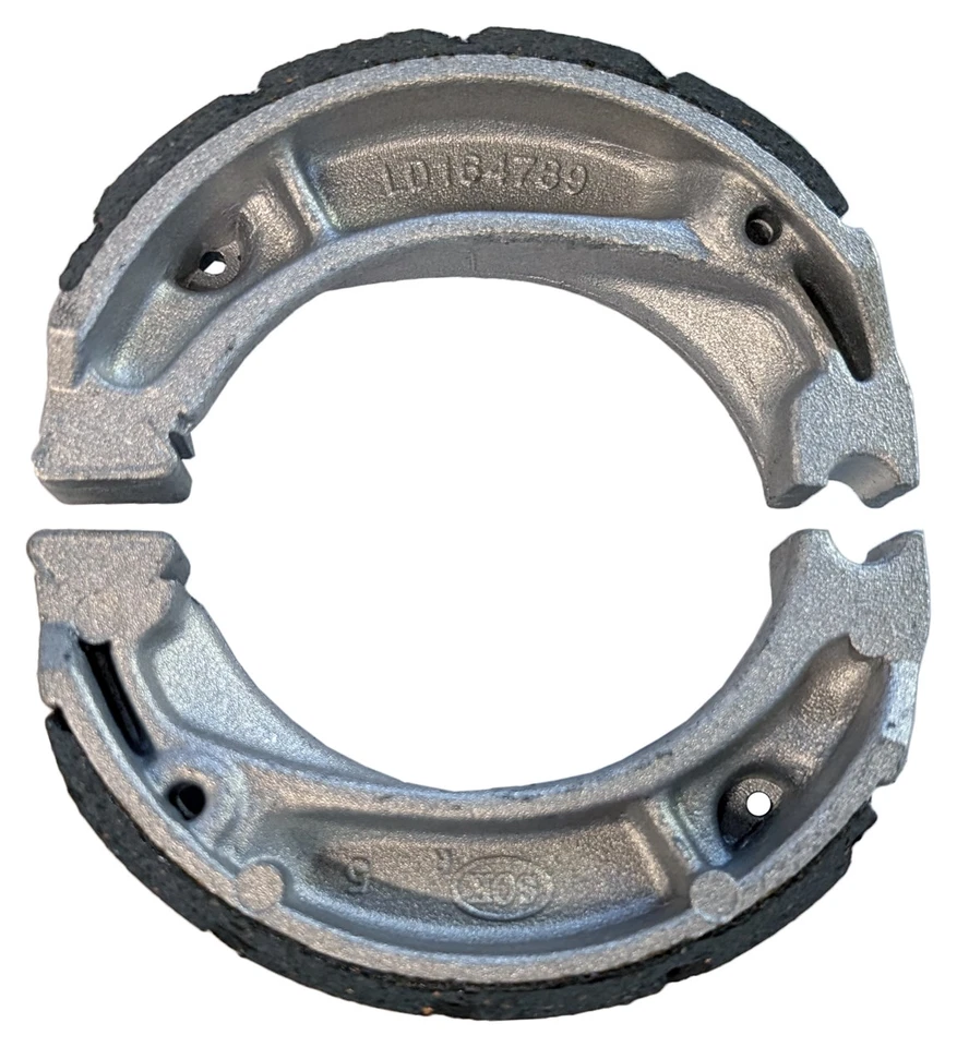 Zapata de freno trasera ranurada Emgo para Honda 80-88 CT110 Trail 88-98 NX125 1979 XR185 Foto 2 de 3