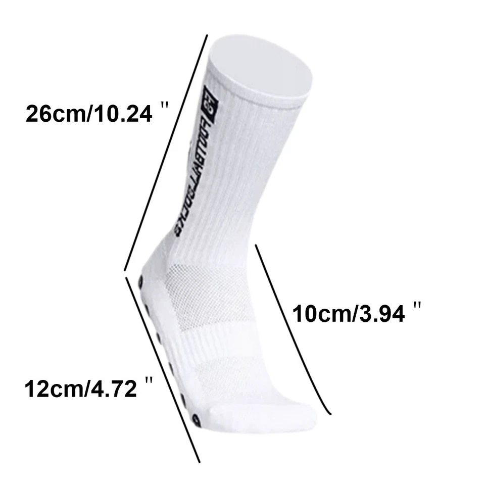 6 PAAR FUßBALLSOCKEN ANTIRUTSCH SPORTSOCKEN GRIP SOCKEN 39-46 STRÜMPFE FUßBALL - Bild 3 von 4