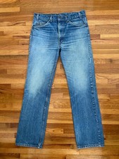 Vintage Levi's 517 Orange Tab Jeans Whisker Fading 32X30