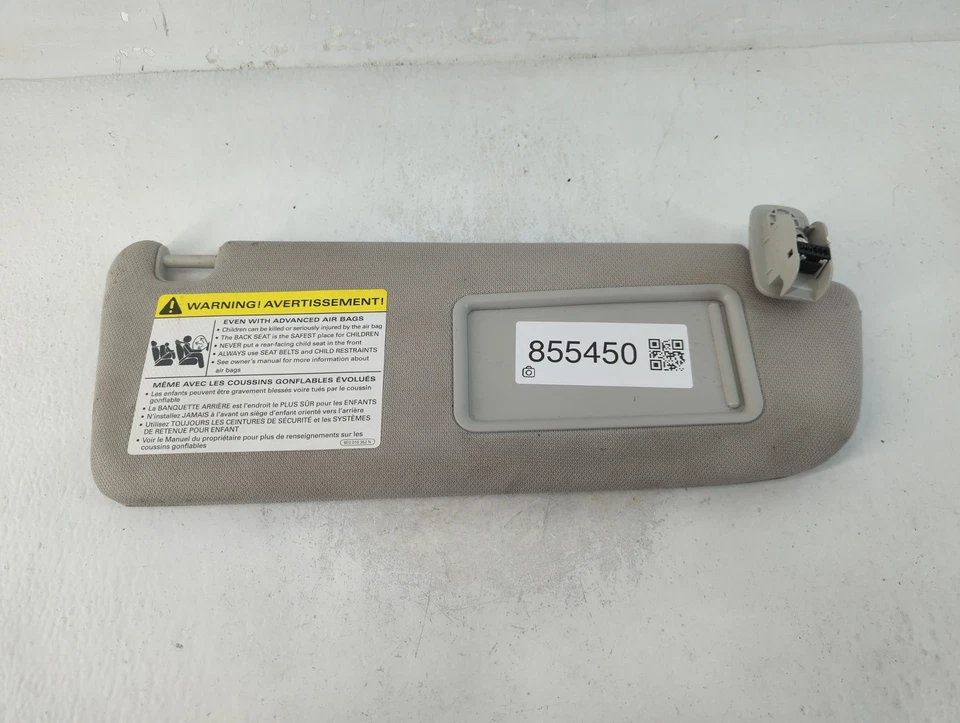 2005-2011 Audi A6 Driver Sun Visor Mirror Left Sunvisor Grey NQ8SM - Image 3 of 4