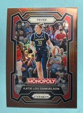 Katie Lou Samuelson Fever, 2024 Panini Prizm Monopoly #35 Copper Prizm Ser/249