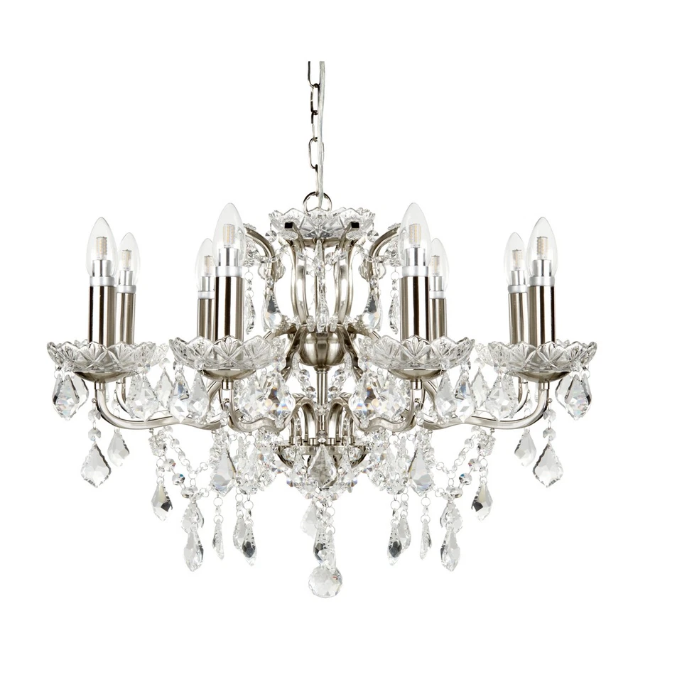 Lampe Suspendue Classique En Argent Ø70Cm Lampe En Laiton - Photo 1/1
