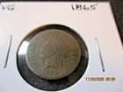 1865 INDIAN CENT GRADE VG      PT