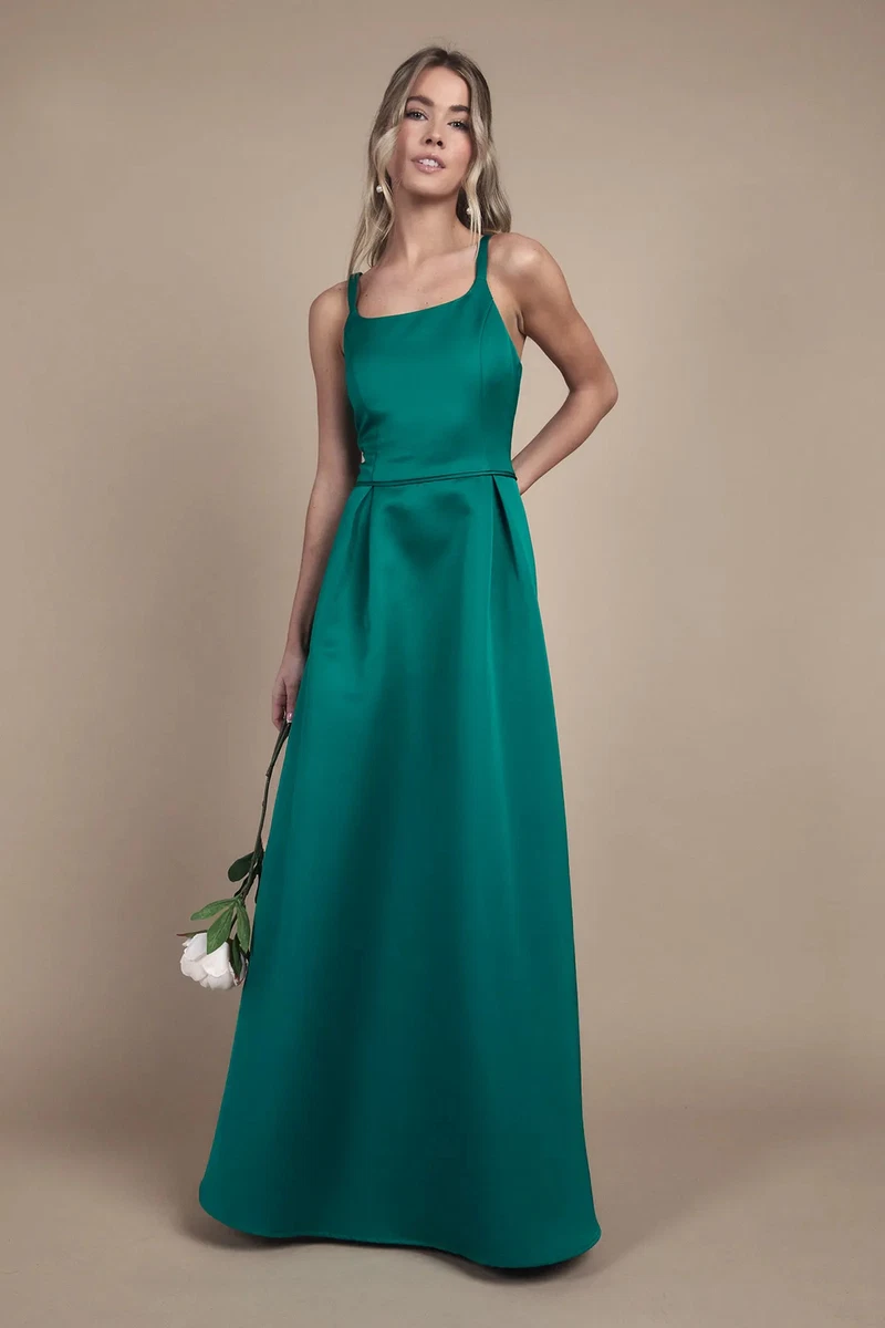 green emerald velvet dress Tina Holly Couture Designer TK305 Emerald Green Silky Long Sleeved For main image 0