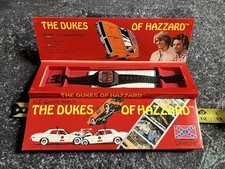 VINTAGE Dukes Of Hazzard GENERAL LEE 1981 Unisonic LCD Quartz Watch In Box READ 