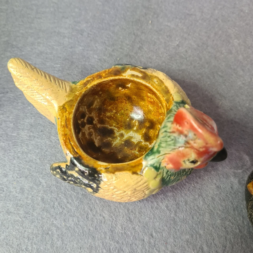 2 Handmade Pottery Hen Egg Cup Chicken Rustic Farmhouse Decor - image 4 of 4