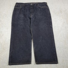 Vintage Levis 501 Jeans Mens 48X32 Black Straight Button Fly Distressed 90s USA