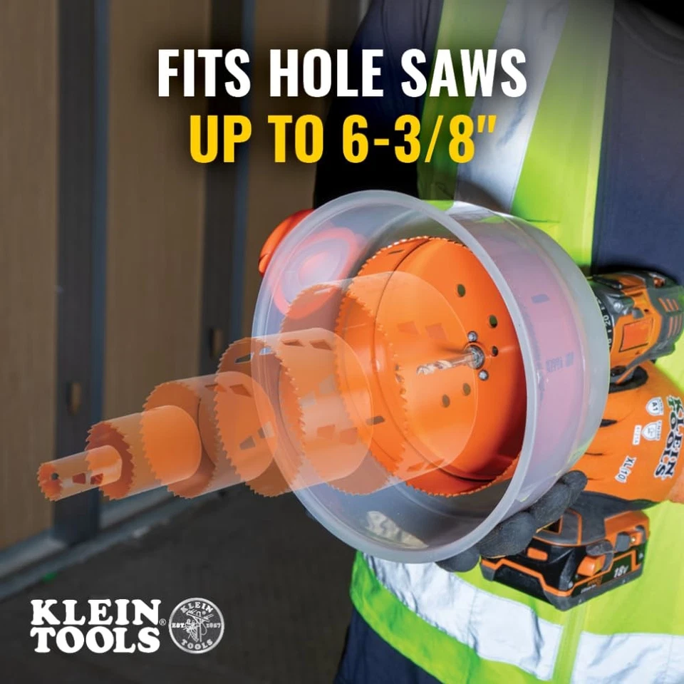Klein Tools 31101 Collapsible Hole Saw Dust Bowl, Ideal for Overhead White  - Image 3 of 4