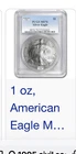 1995 Silver Eagle ICG MS70 S$1 Philadelphia Mint