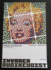 INVADER Rubikcubist MIMA 2022 Official Museum Poster / Print ORIGINAL Marilyn
