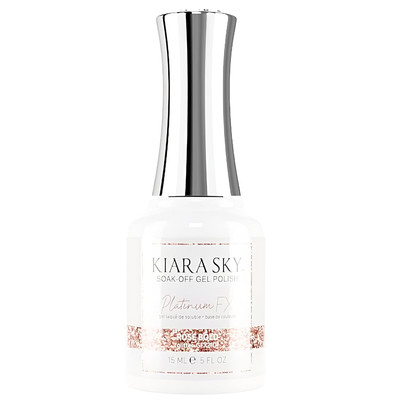 Gel Polish Platinumfx | Reflective Glitter with Sparkle Foil Effect 15Ml | Rose 