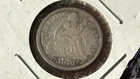 1876-CC Seated Liberty Silver Dime 10c Carson City US Coin 90% Silver