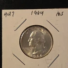 1964 Silver Washington Quarter In Brilliant Uncirculated Condition