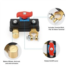 12V 24V Battery Disconnect Terminal Switch Kill Isolator Cut Off For Car RV Boat