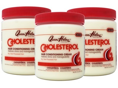 Queen Helene Cholesterol Hair Conditioning Cream 15 Ounce (Pack of 3), 