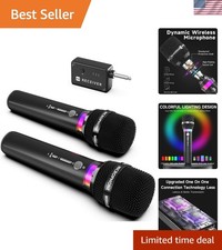Wireless Microphone, Rechargeable Wireless Microphones with One-to-One Chip C...
