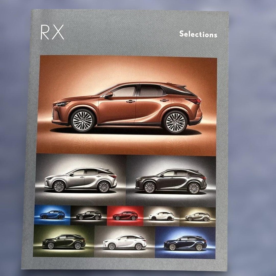 Lexus RX 350 450h+ 500h Sales Brochure Catalog Set Styles Selections ...