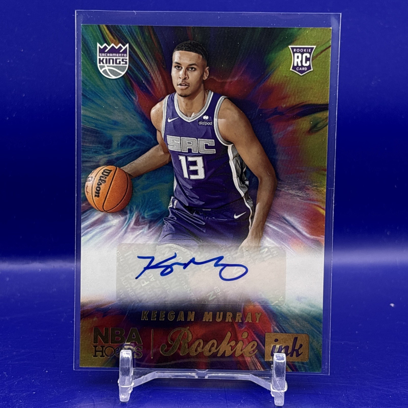 2022-23 Hoops Keegan Murray Rookie Ink RC Rookie Auto #RI-KMY Kings