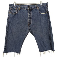 Levi's 501 Men's denim Shorts Size 42 cutoff Button-Fly Frayed hem