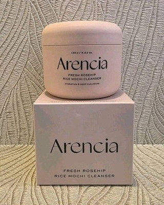 ARENCIA Fresh Rosehip Rice Mochi Cleanser Hydrating Deep Cleansing 4.23oz120gNIB