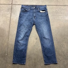 Calvin Klein Men's Jeans 34x30 Relaxed Straight Blue Denim