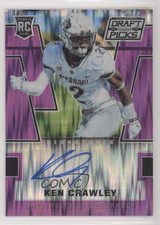 2016 Panini Prizm Collegiate Draft Picks Purple Flash 80/99 Ken Crawley Auto 0c2