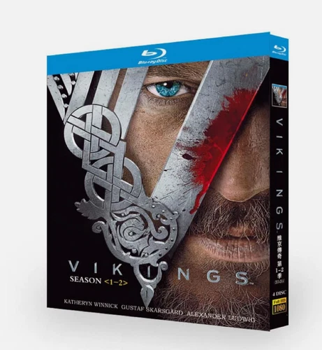Vikings Season (1-2) 4-Disc 1080P All RegionPlay Seal Box