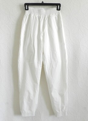 Adika Jogger/Sweatpants Ivory Elastic Waist/Cuffs Pockets Size XS(US 2XS)